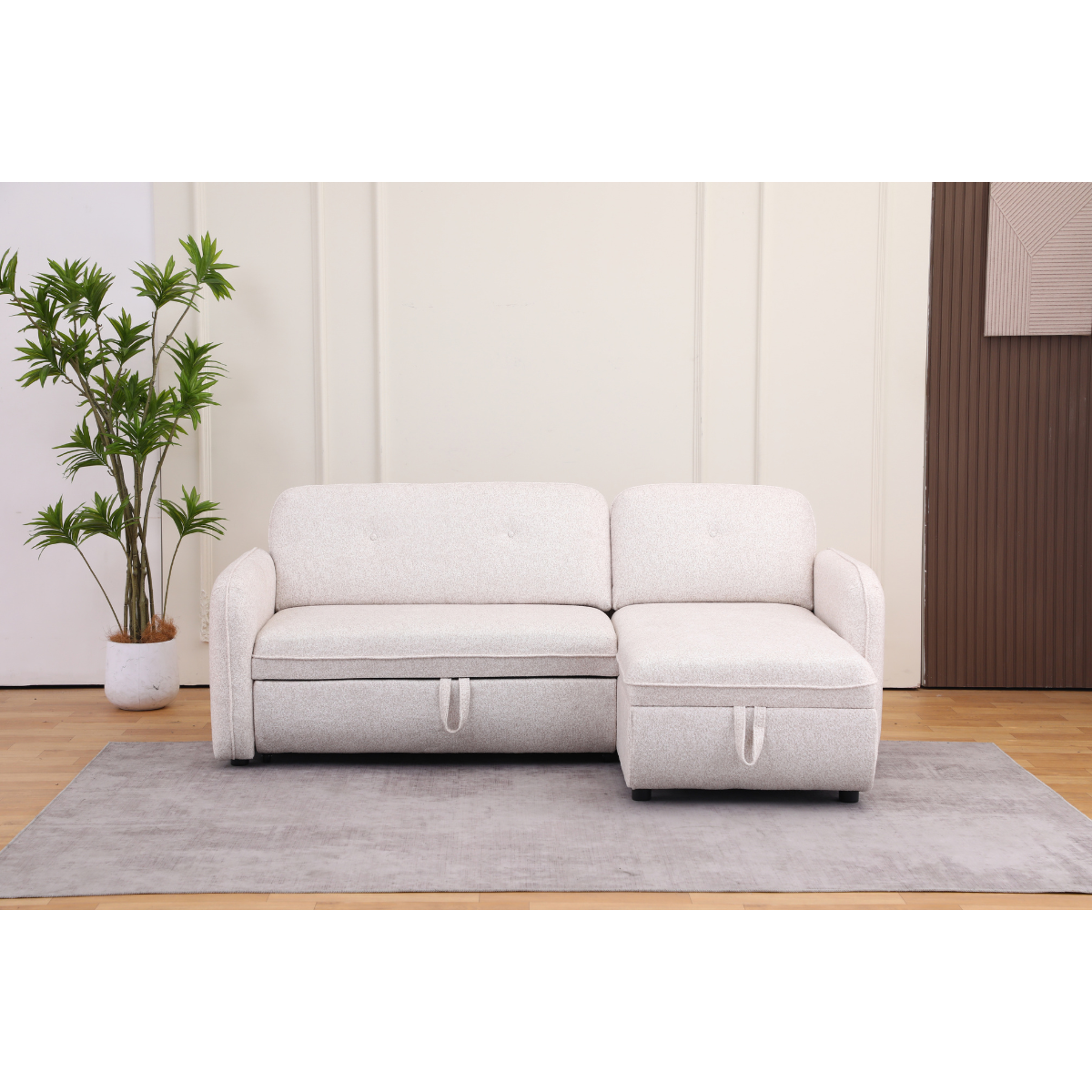 Coltar KF3590A extensibil si reversibil, 212 x 90/150 x 88 cm