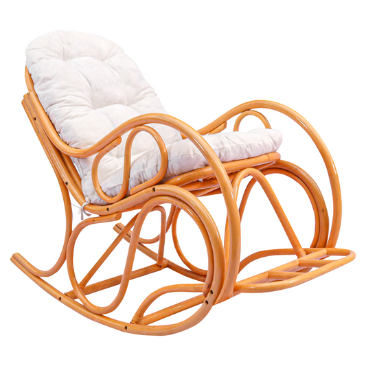 Scaun balansoar, de miere/bej, AGATON