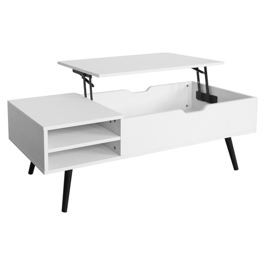 Măsuţă de cafea, albă, ARALYN