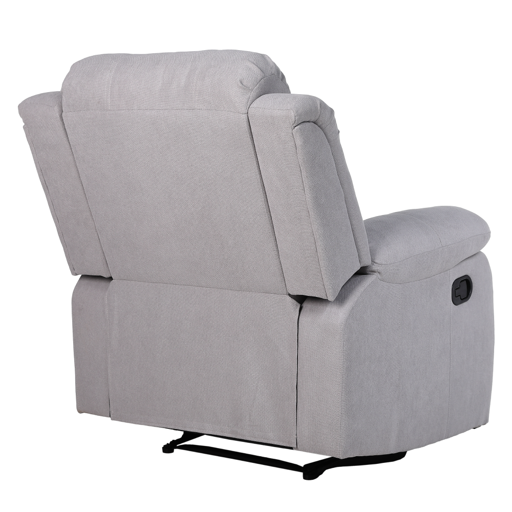 Fotoliu relaxant reglabil, material gri deschis, ASKOY NEW