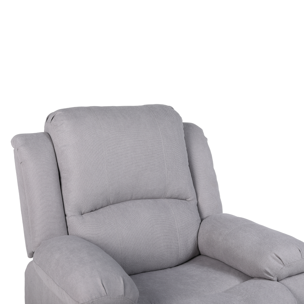 Fotoliu relaxant reglabil, material gri deschis, ASKOY NEW