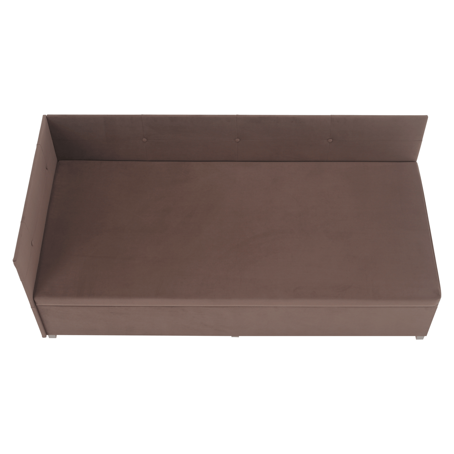 Canapea extensibilă cu spaţiu de depozitare, maro Taupe, AURIA UNI