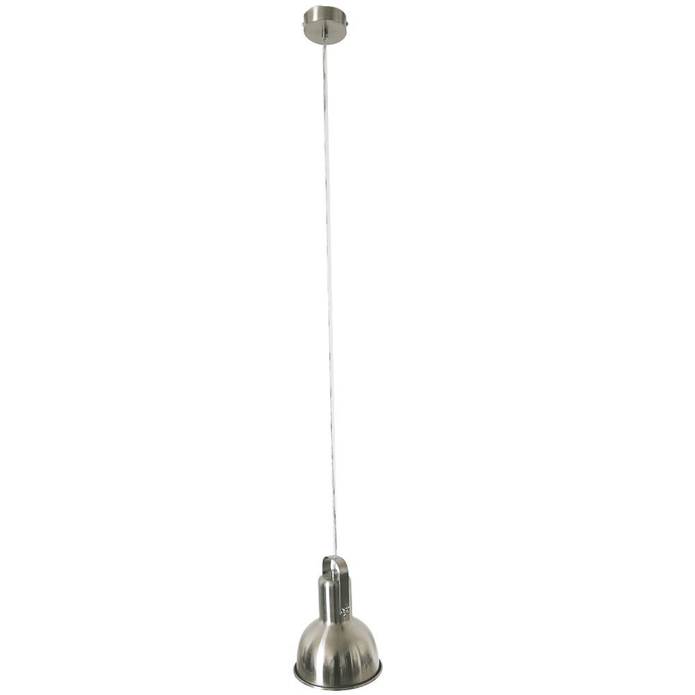Lampă suspendată în stil retro, metal, nichel mat, AVIER TIP 3