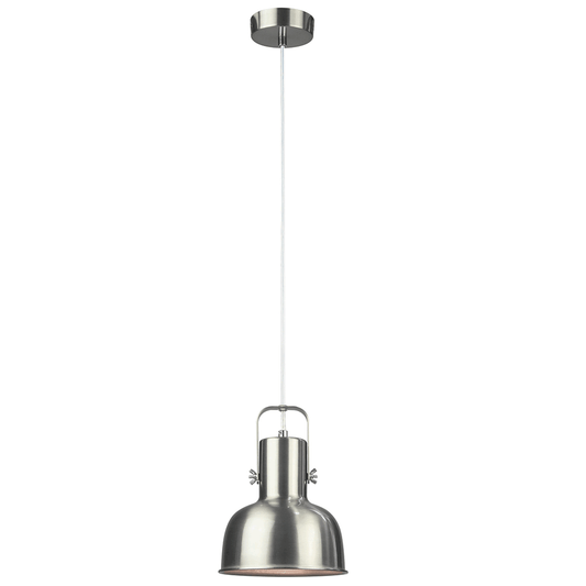 Lampă suspendată în stil retro, metal, nichel mat, AVIER TIP 3