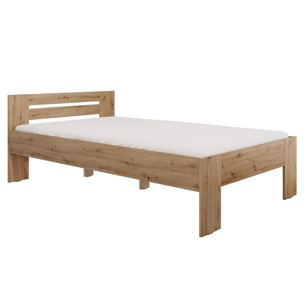 Pat, 120x200, stejar artisan,BASIS