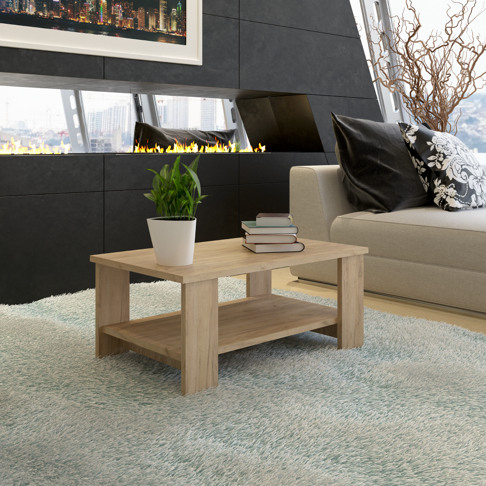 Măsuţa de cafea, stejar artisan, BERNARDO