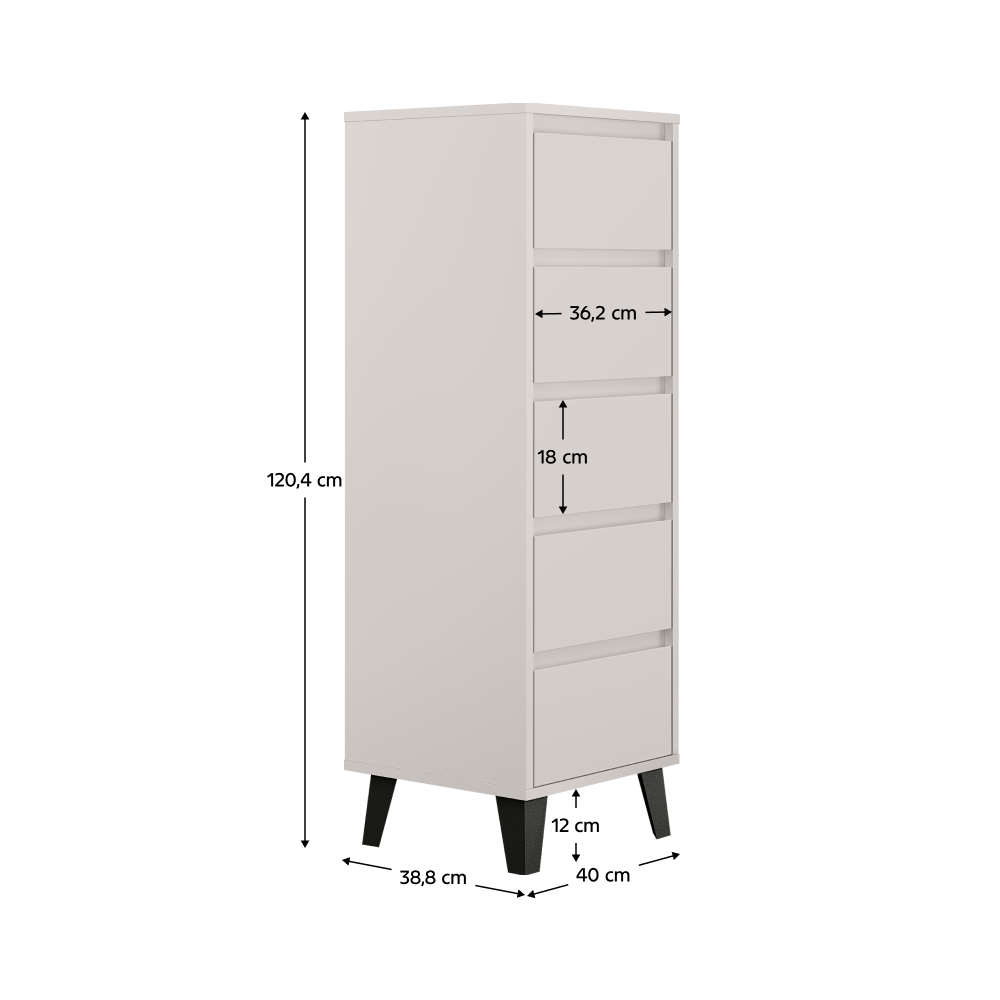 Comodă, caşmir, BOGAN NEW 5S40