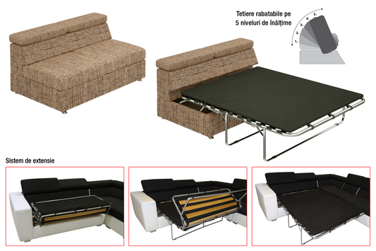 Canapea extensibilă 3 locuri - Gallery Image 1