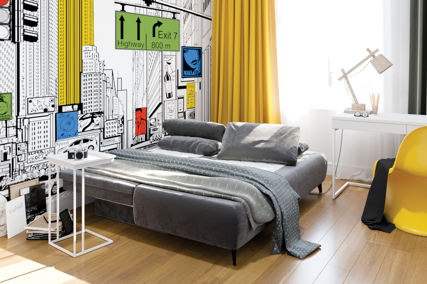 Canapea extensibilă Play cu ladă pentru depozitare - Gallery Image 3