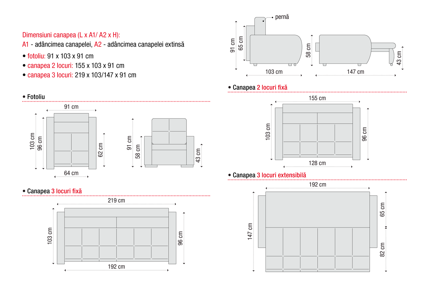 Programul de canapele Mondo – fixe și extensibile - Gallery Image 3