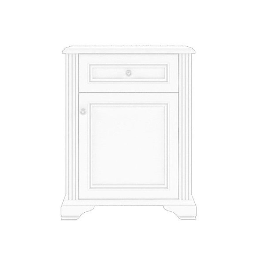 Comodă WHITE, 1D1S