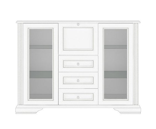 Comodă WHITE, 2W3S1B