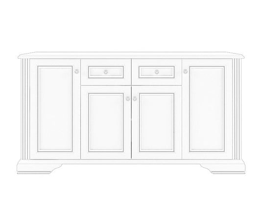 Comodă WHITE, 4D2S