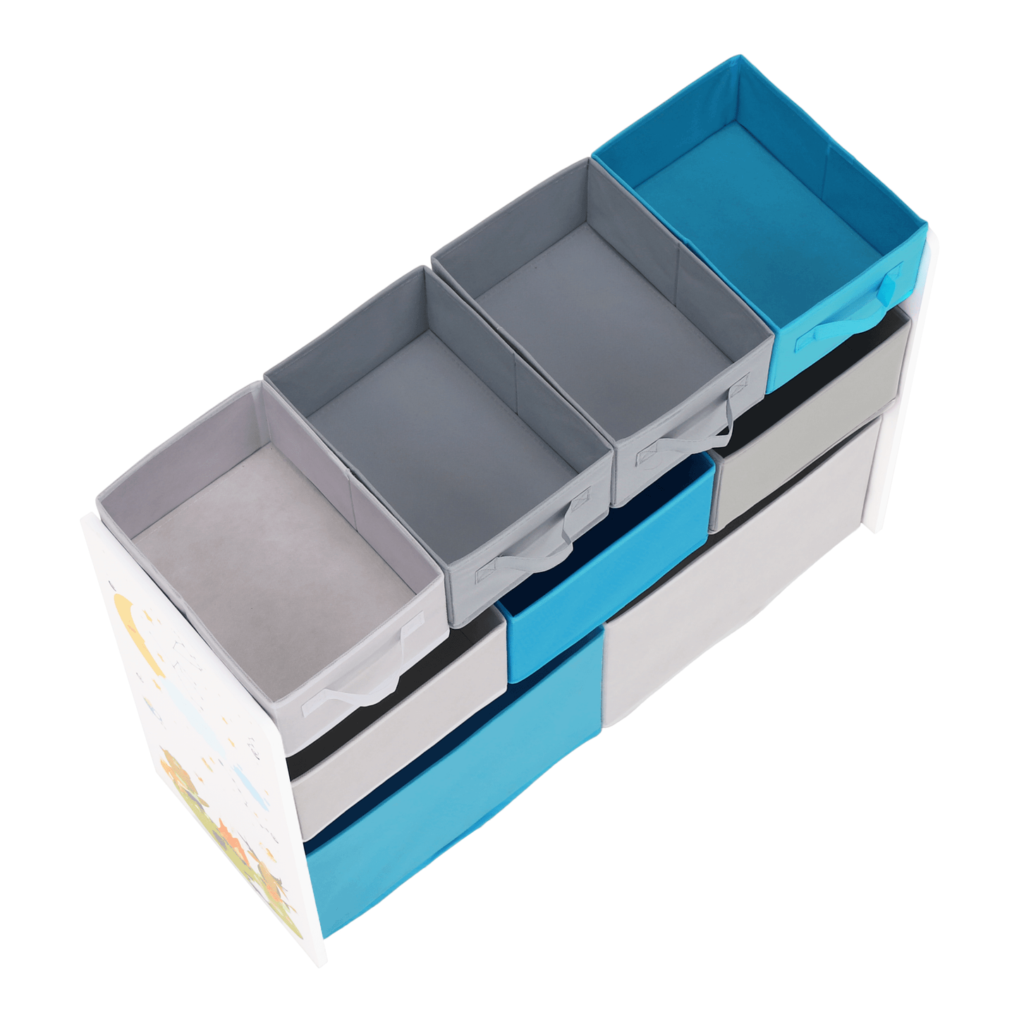 Organizator / raft pentru jucării, multicolor / model, DARLING TYPE 2