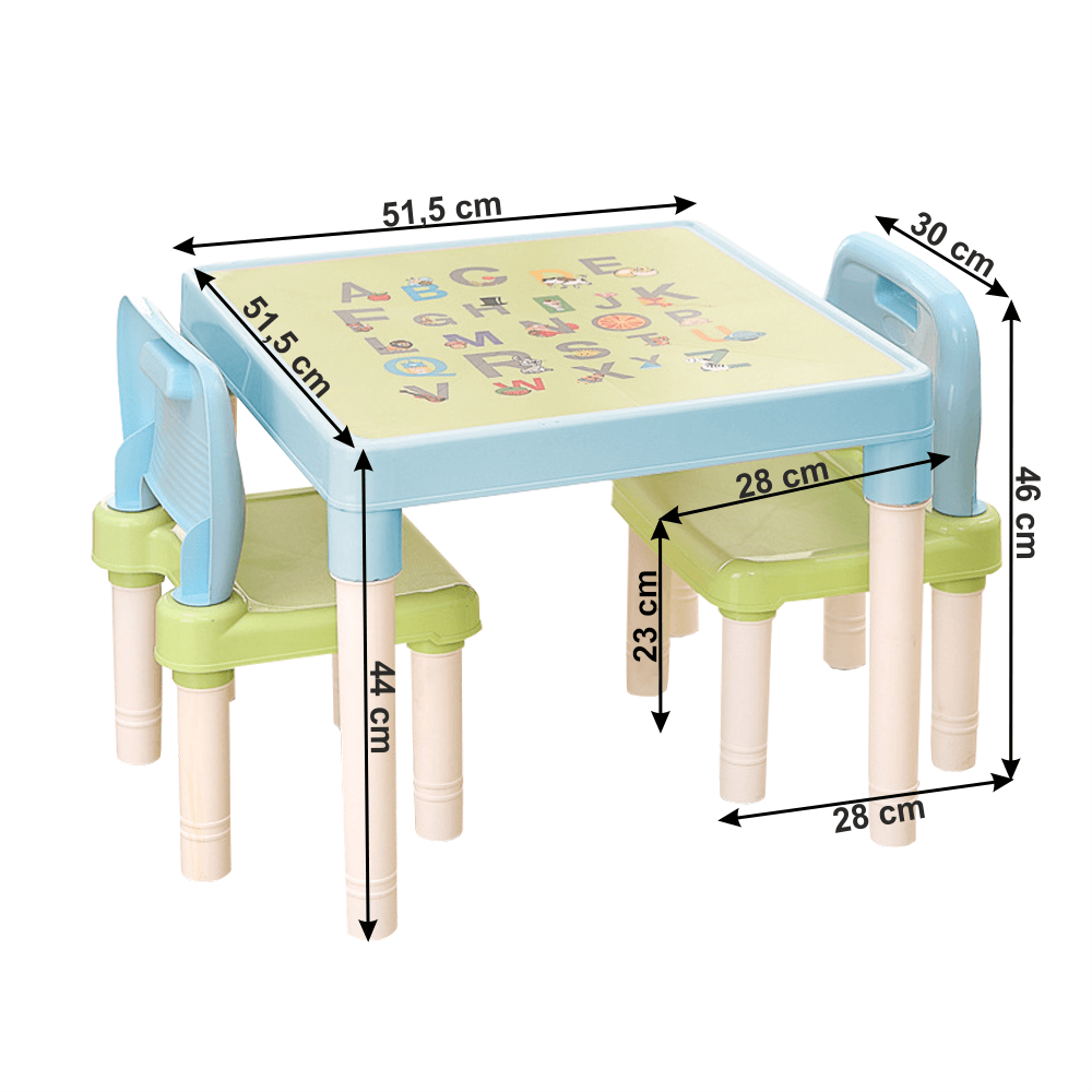 Set pentru copii 1 + 2, albastru/verde/alb, BALTO