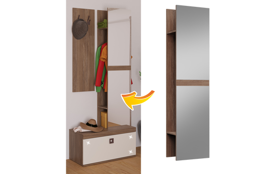 Garderobă cu oglinzi L40 - Gallery Image 1