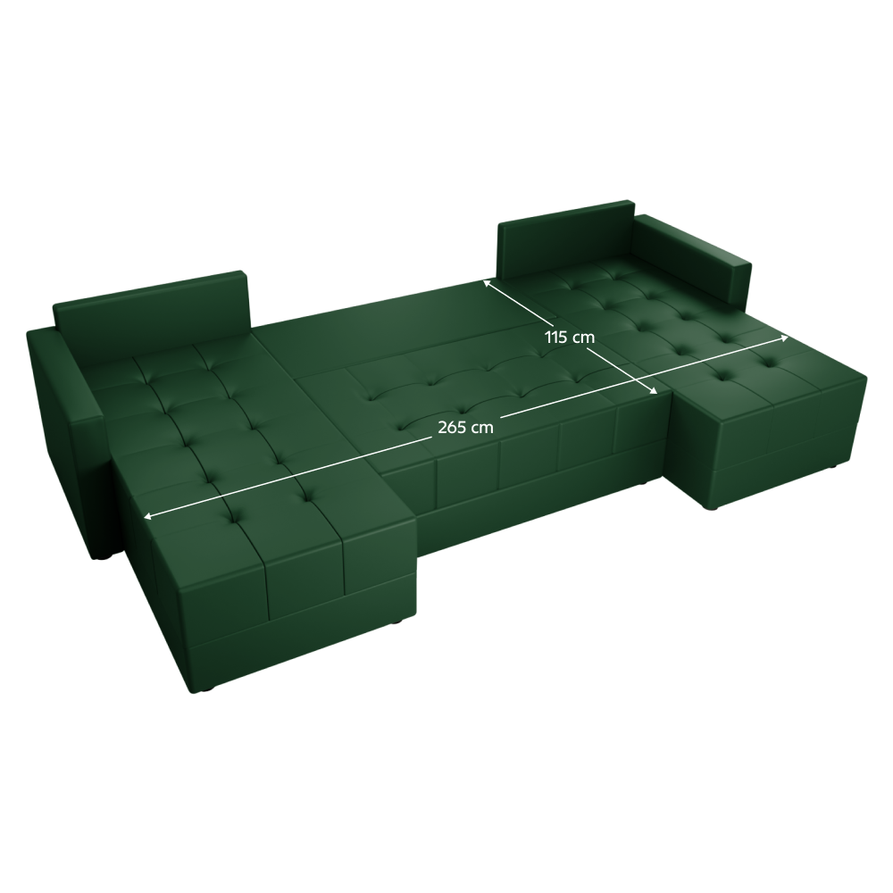 Set de canapea universal, verde, DUAN U UNI