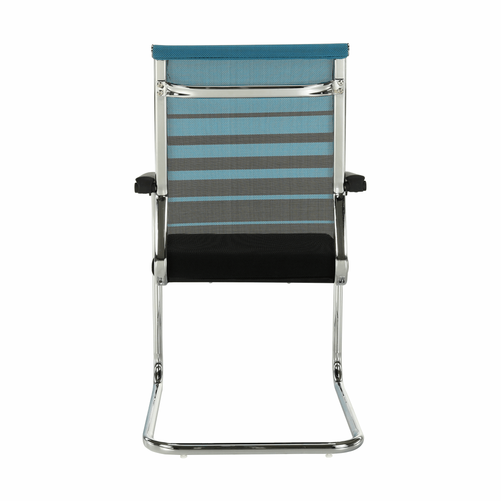 Scaun, albastru/negru, material textil, ESIN