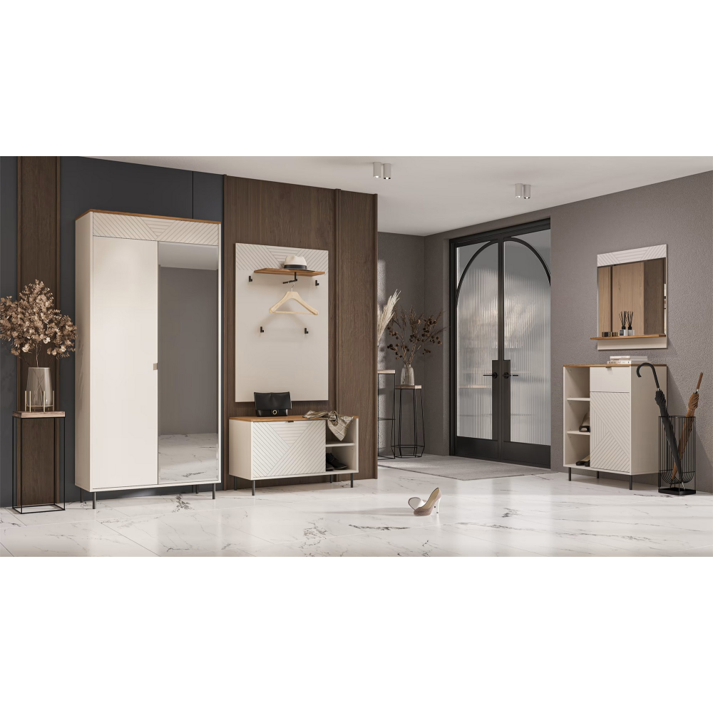 Oglindă 70 caşmir/stejar castello, EYCO