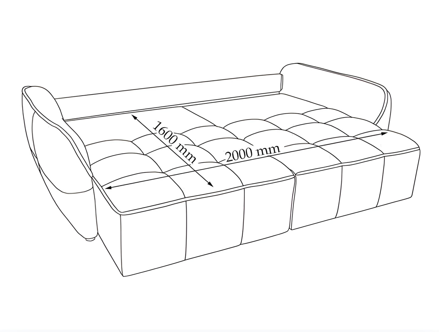 Canapea extensibila Bombay Line