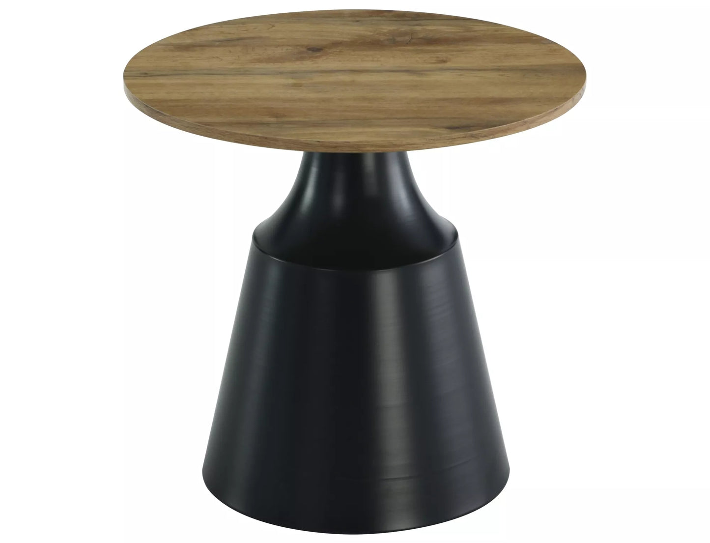 Set masute cafea Itaka, blat MDF stejar/ negru mat + metal, 50 x 50 cm/ 70 x 40 cm