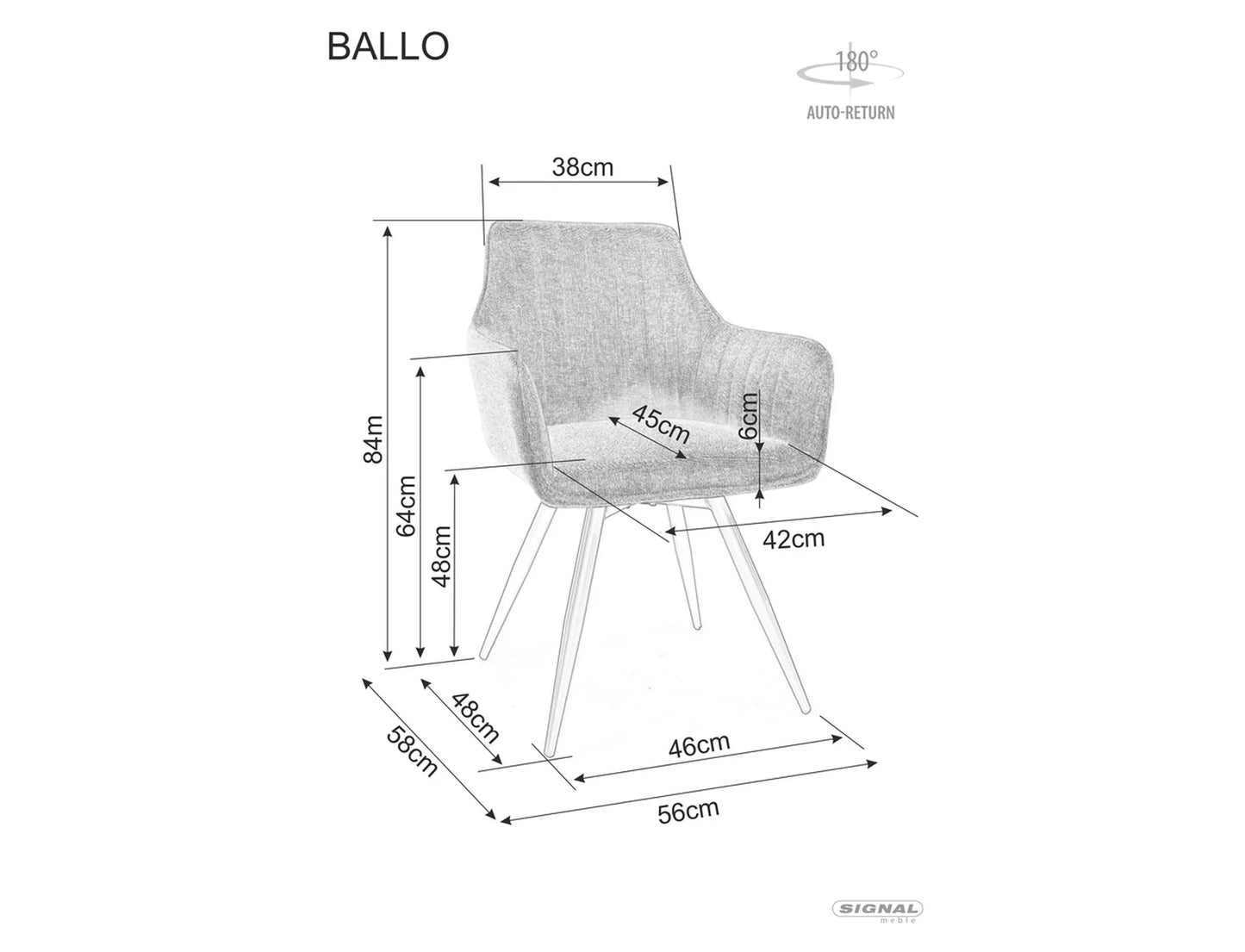 Scaun Ballo Brego