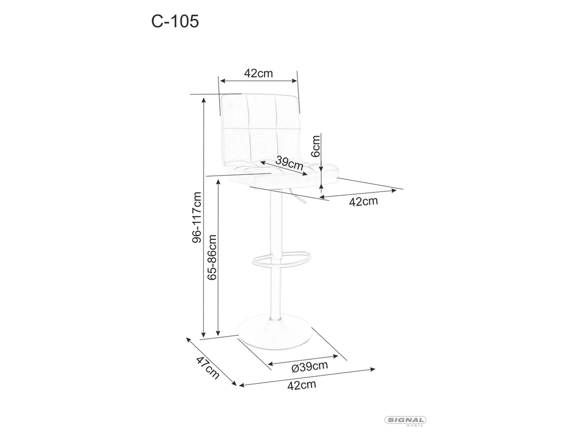 C105 Scaun din catifea