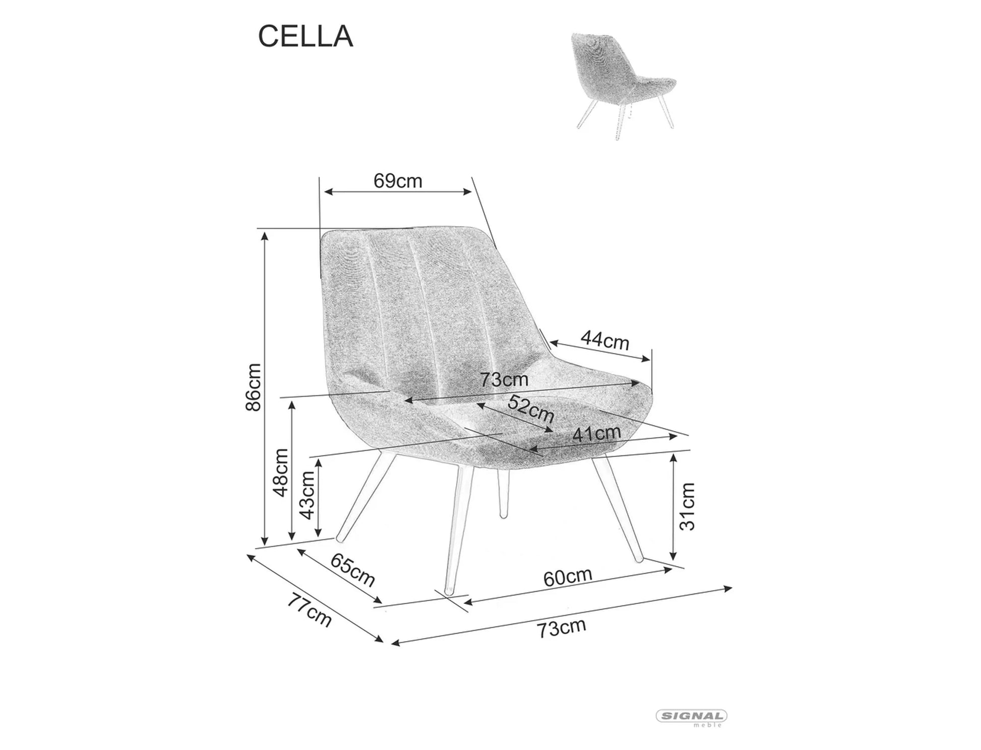 Fotoliu Cella Brego