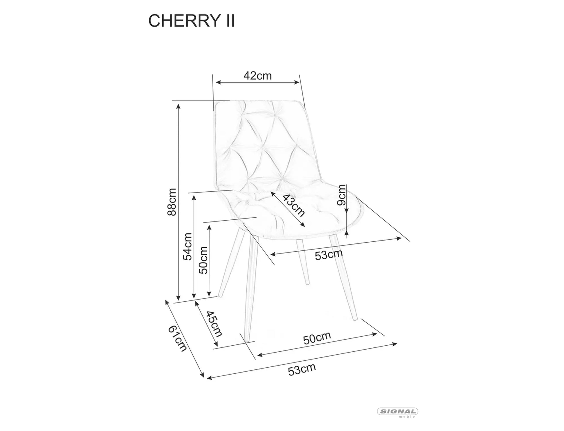 Scaun Cherry II din catifea