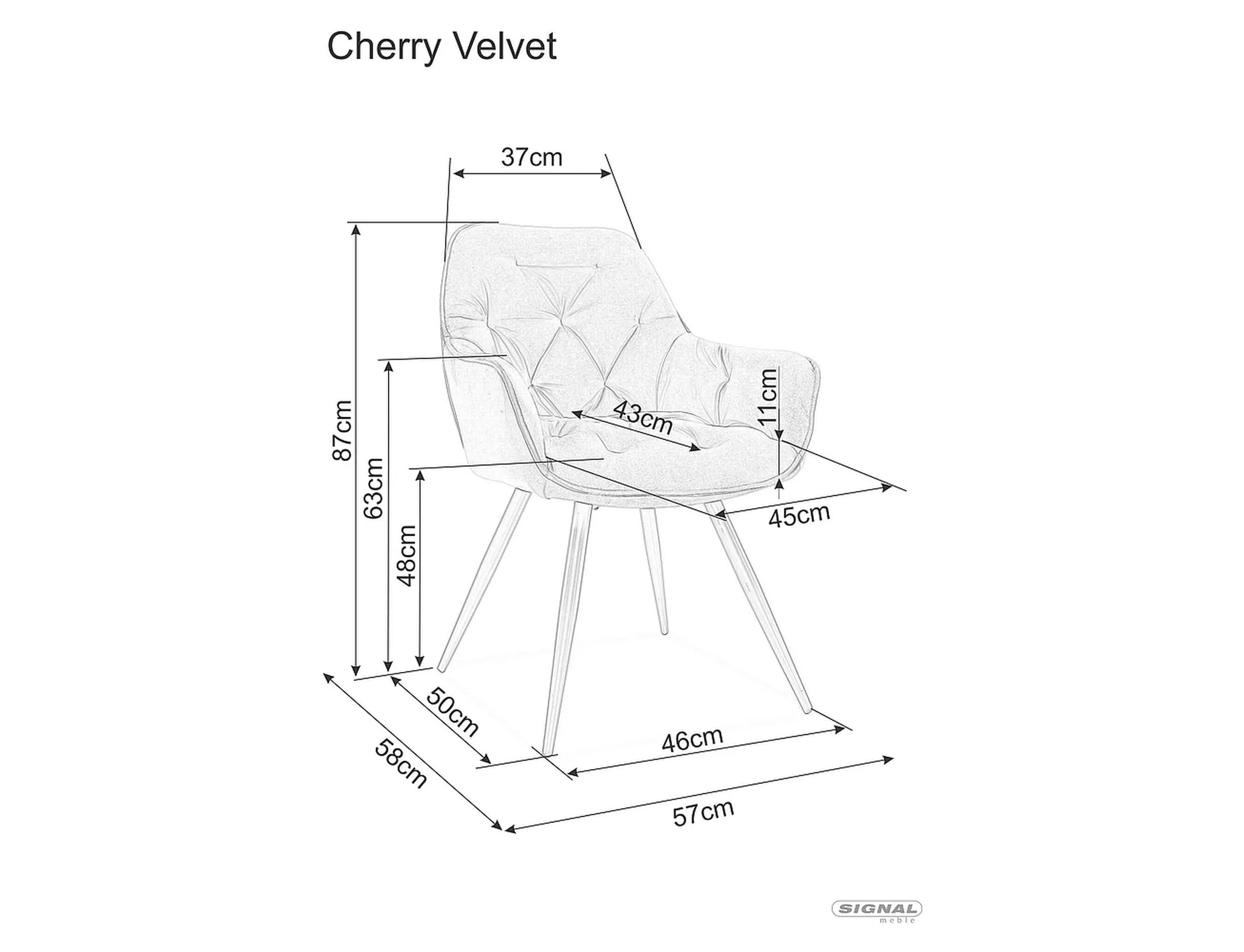 Scaun Cherry Buffalo