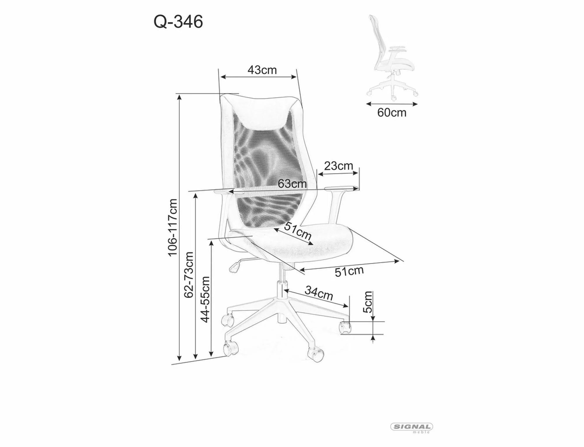 Scaun pivotant Q-346