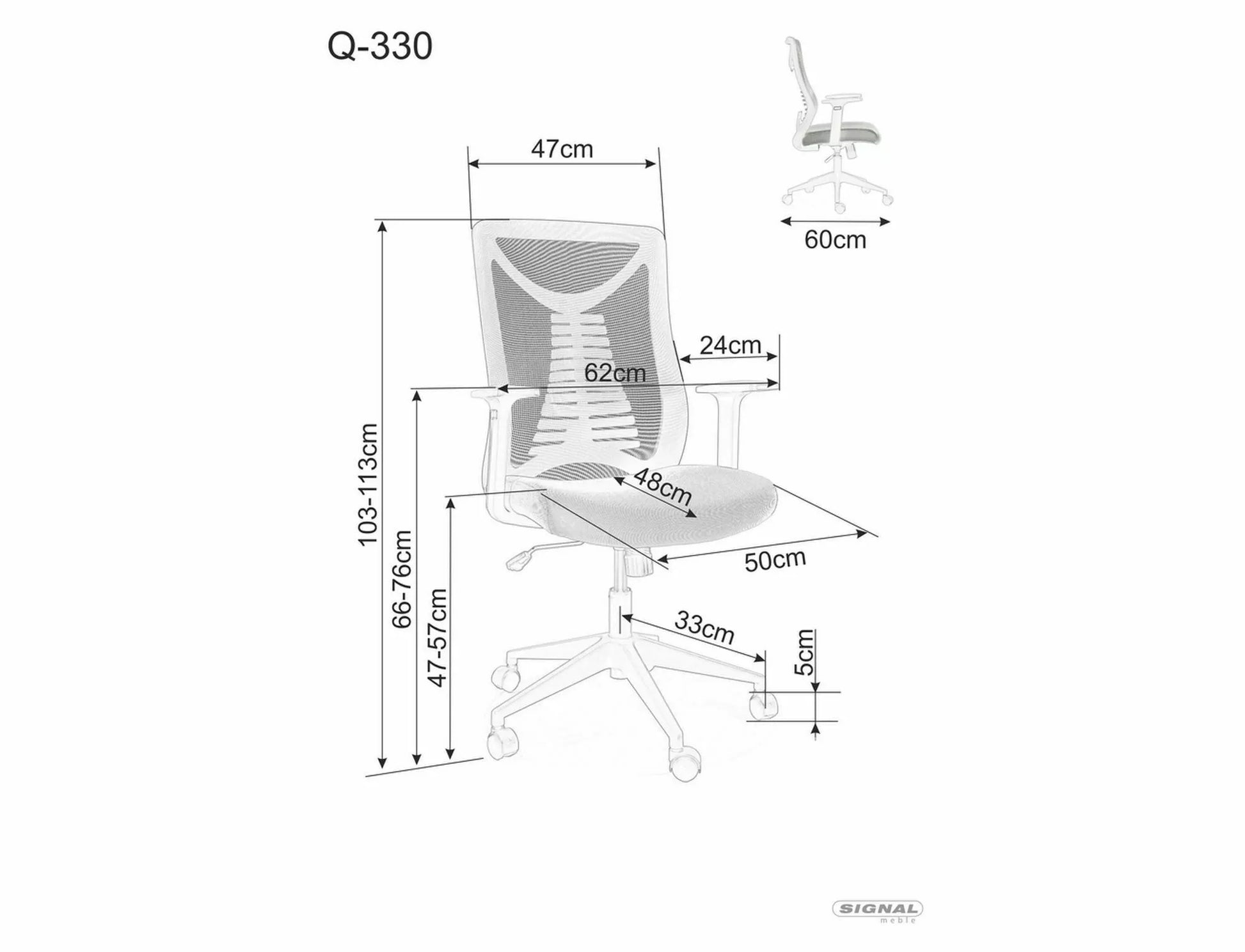 Scaun pivotant Q-330