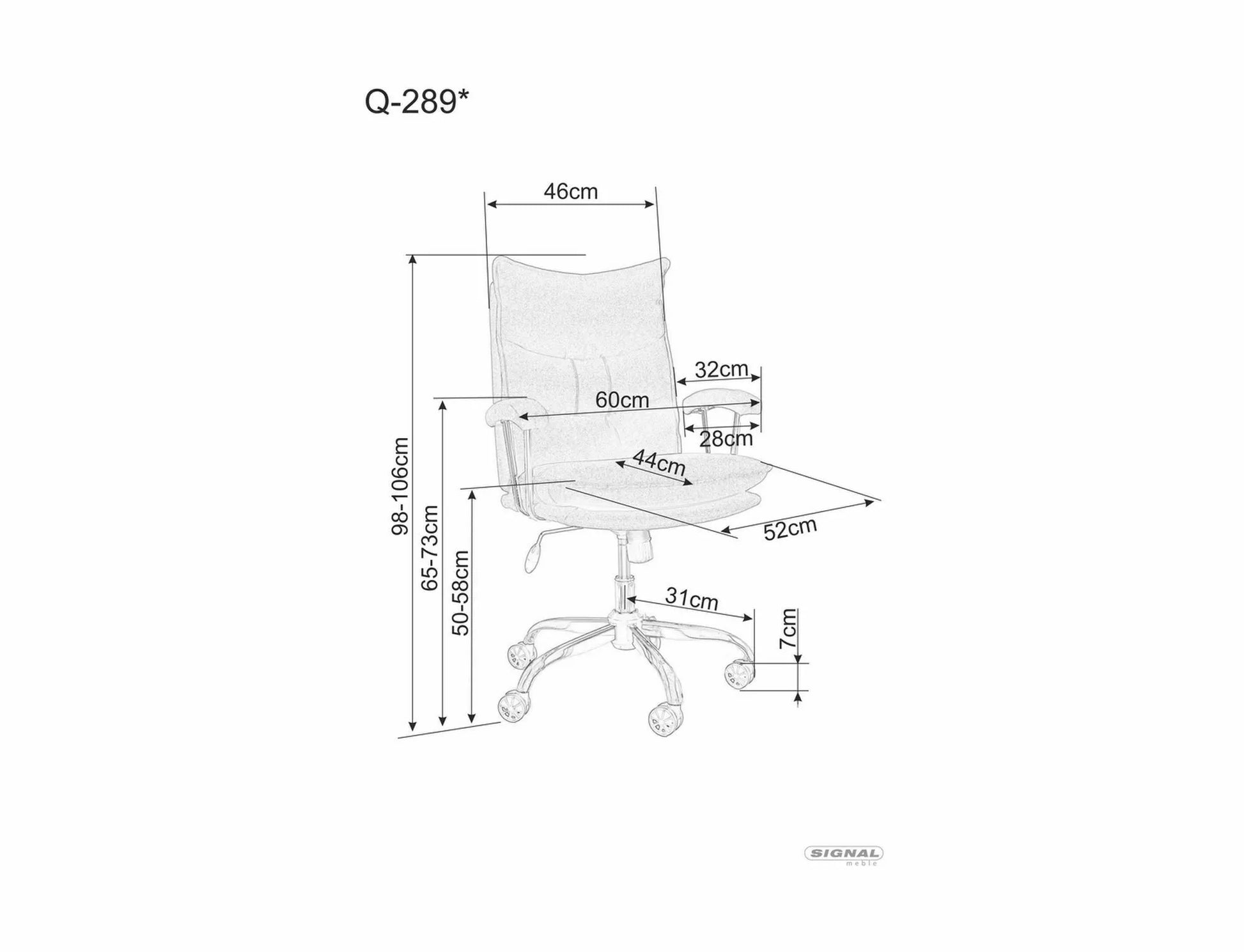 Scaun pivotant Q-289