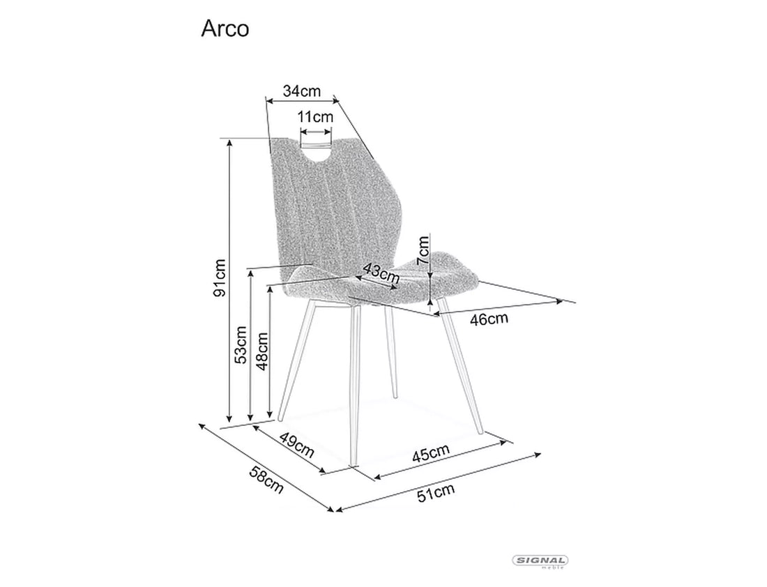 Scaun Arco Velvet