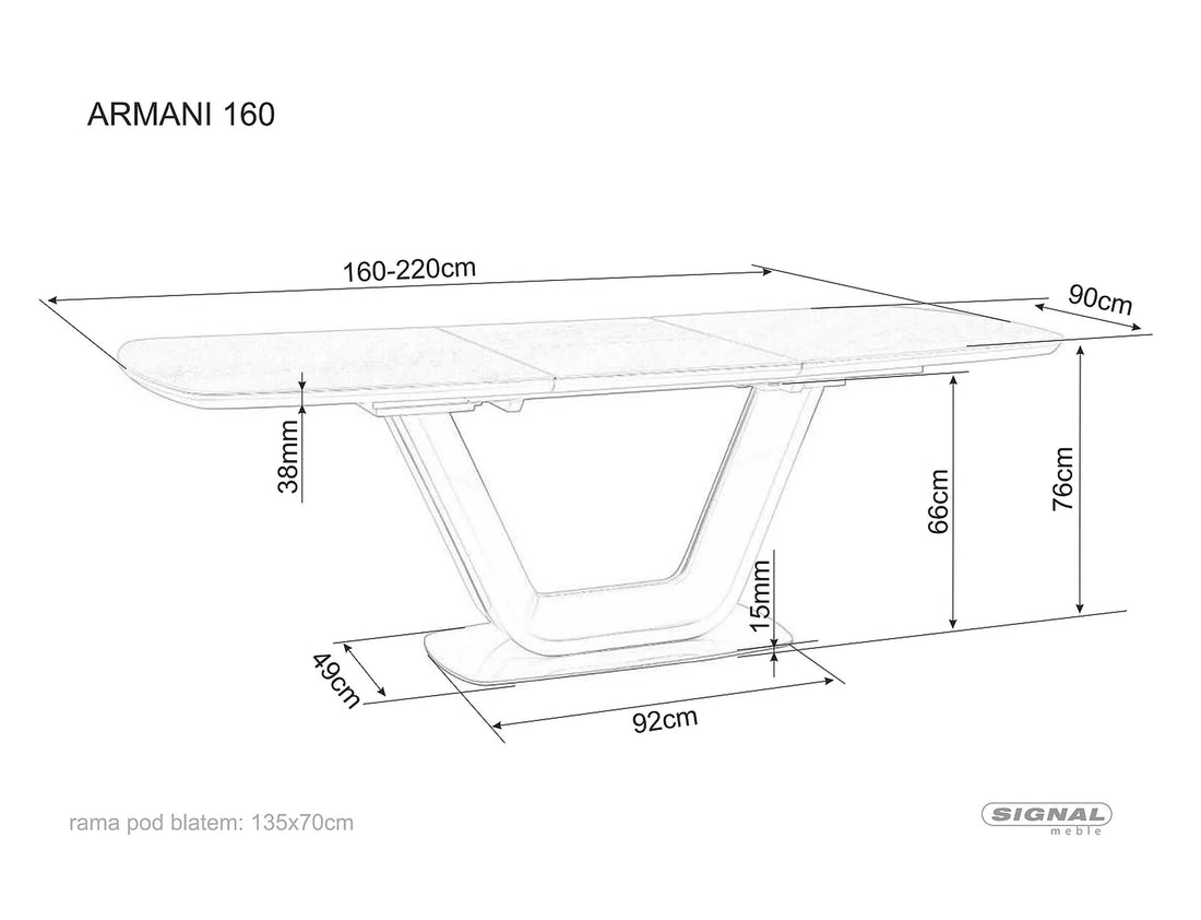 Masa din ceramica Armani