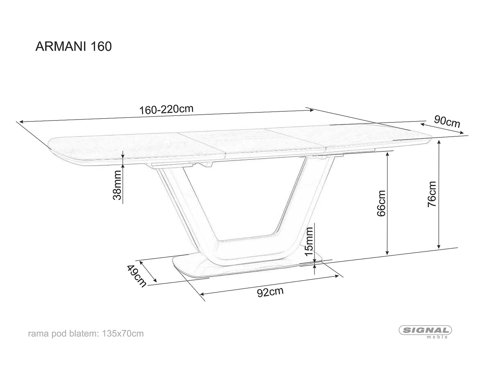 Masa din ceramica Armani