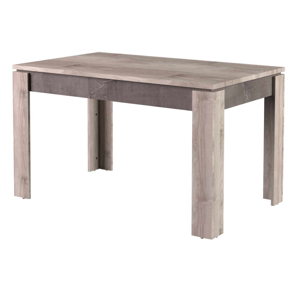 Masă dining extensibilă, castan Nairobi/onix, 130-175x80 cm, JESI NEW