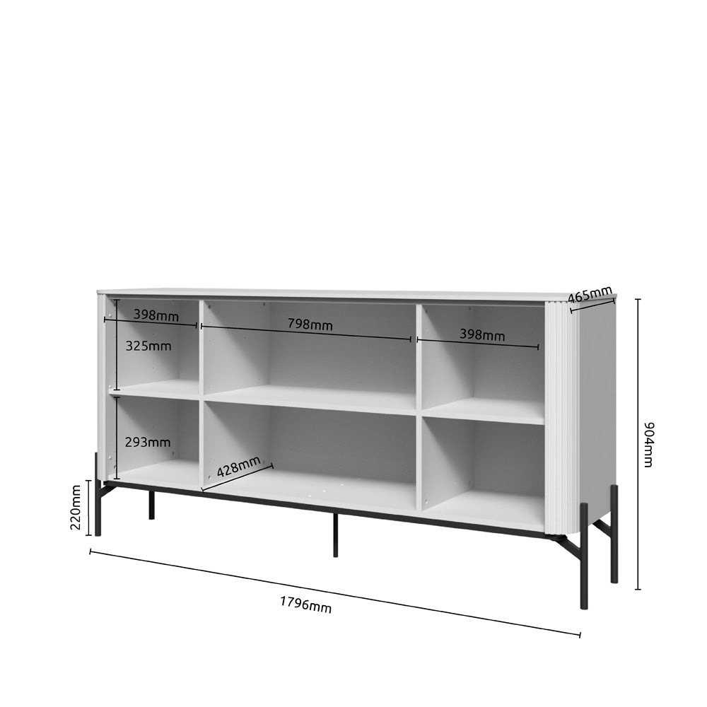 RONDO comoda K180-4K/ RO, 180 x 47 x 90 cm