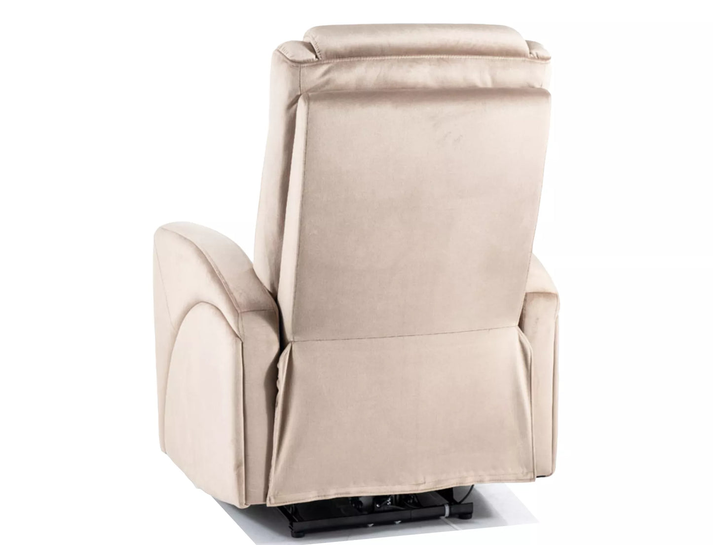 Fotoliu Kronos Velvet, catifea bej, bluvel 40