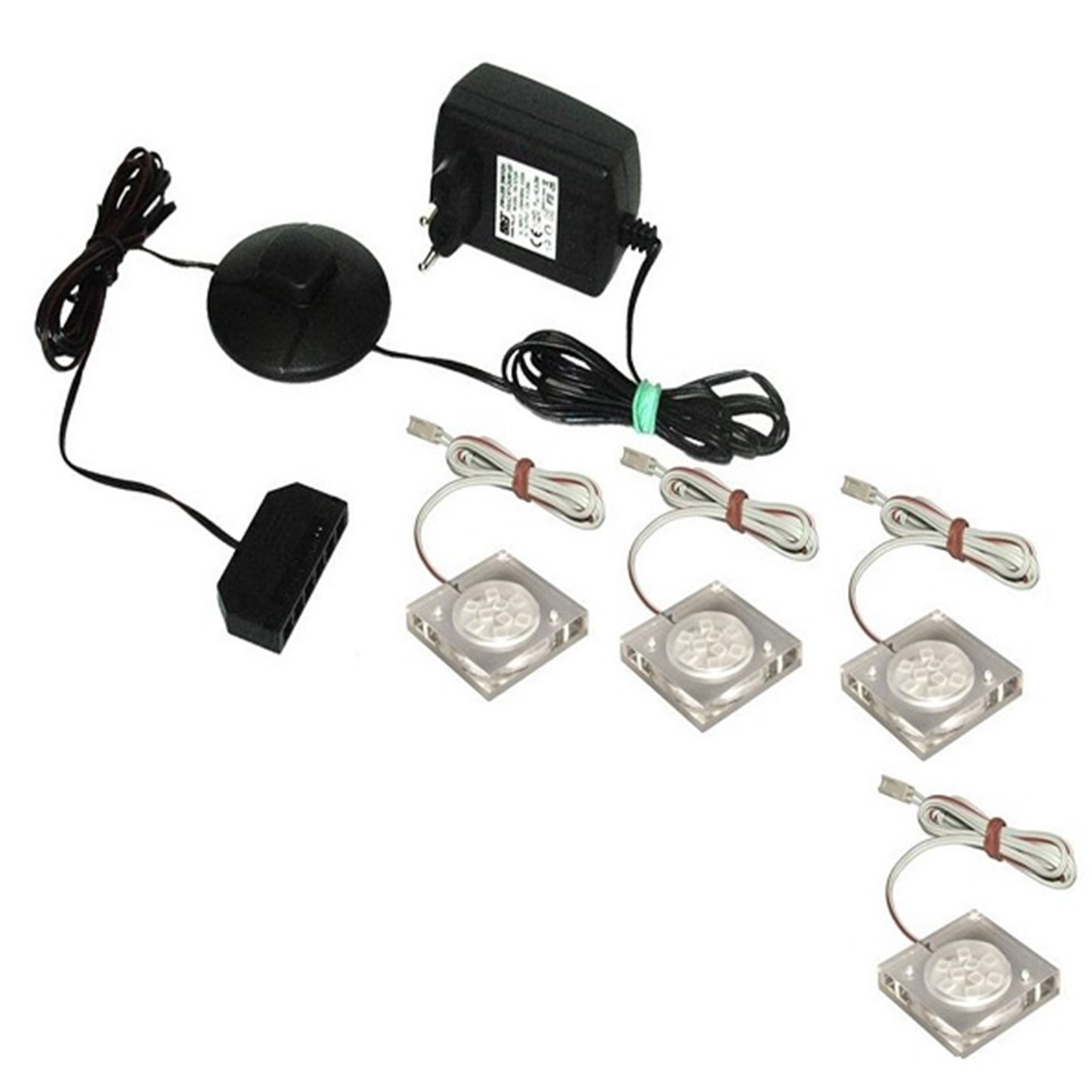 Iluminare LED, 4 puncte, alb, OLJE, BORAS
