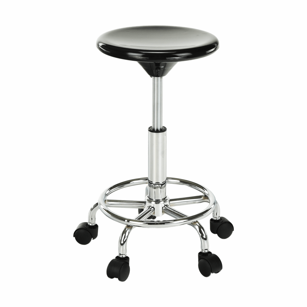 Scaun, negru/crom, MABEL 4 NEW