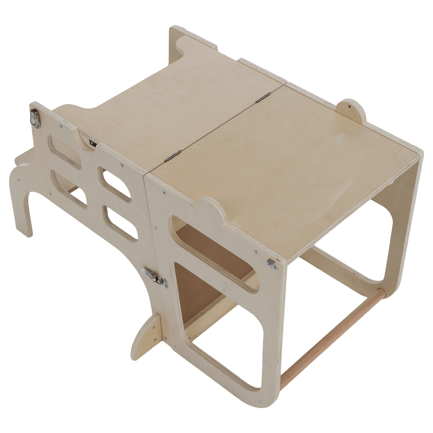 Turnul de învăţare Montessori 3în1 cu tablă, natural, MAGAN