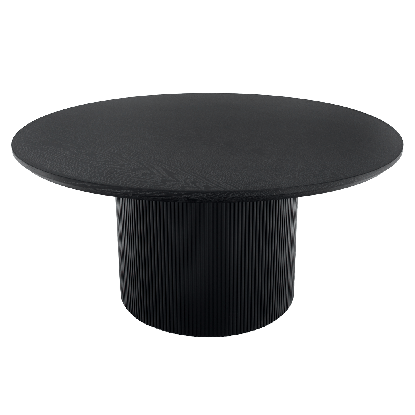 Măsuţă de cafea, negru, diametru 80 cm, MAHIR TYP 2