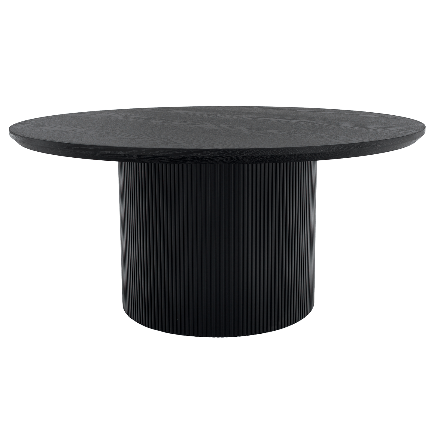 Măsuţă de cafea, negru, diametru 80 cm, MAHIR TYP 2