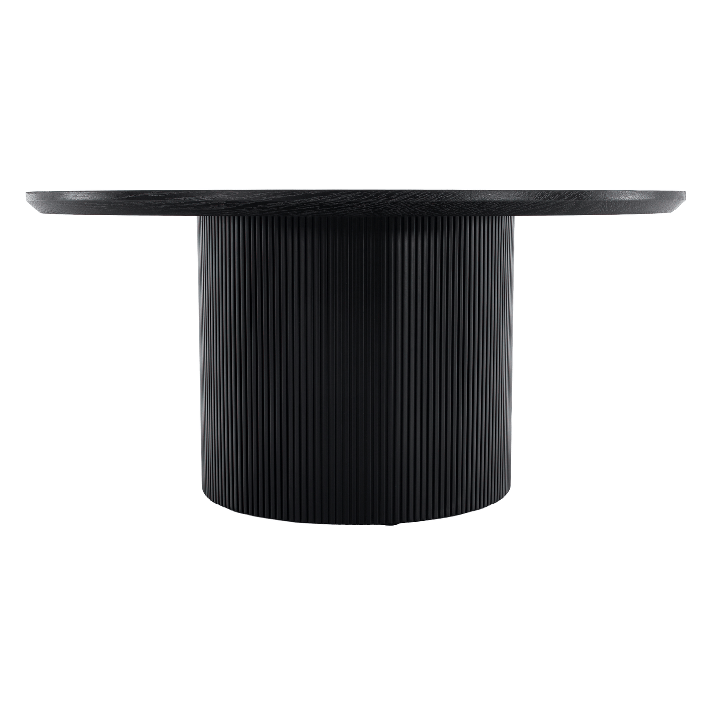 Măsuţă de cafea, negru, diametru 80 cm, MAHIR TYP 2