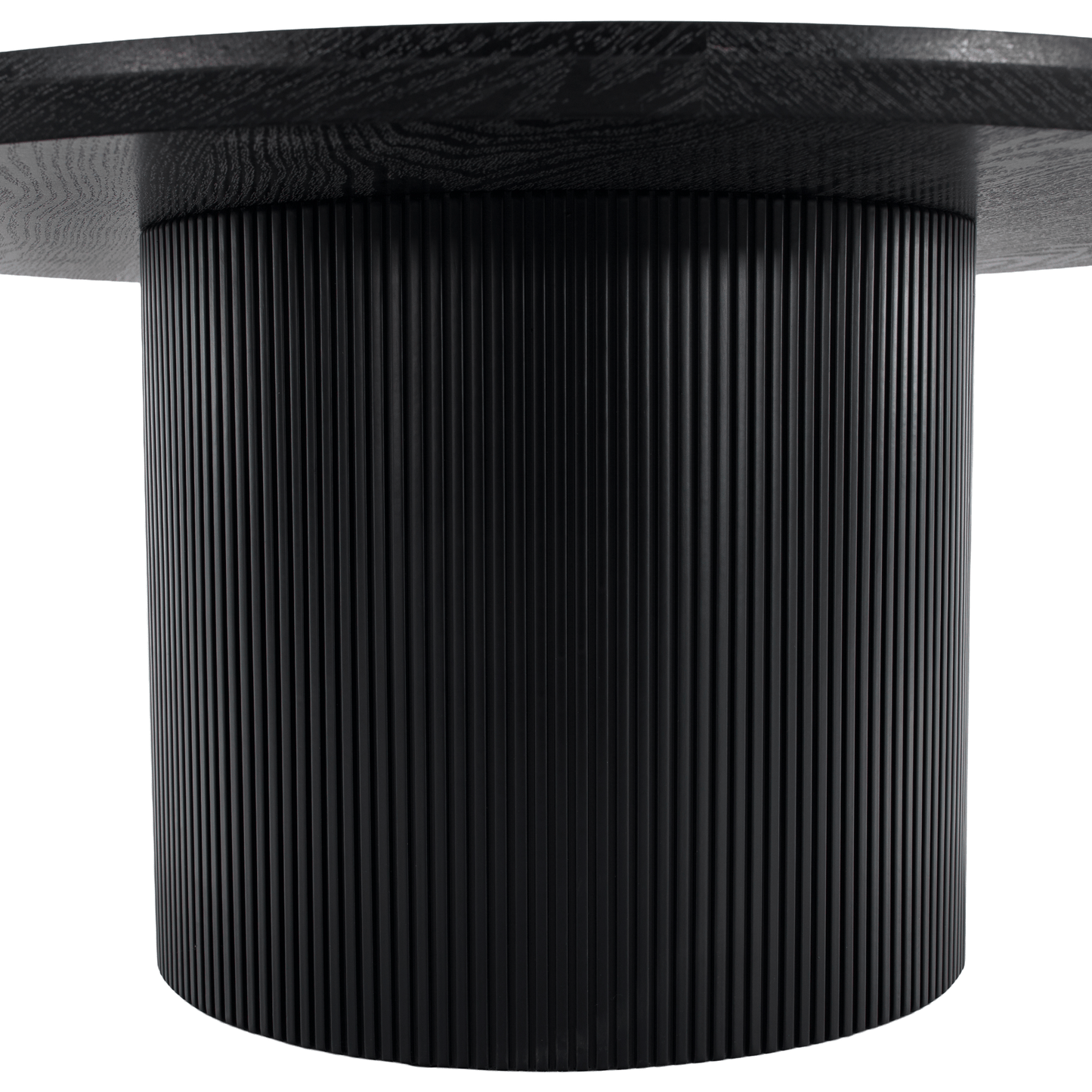 Măsuţă de cafea, negru, diametru 80 cm, MAHIR TYP 2