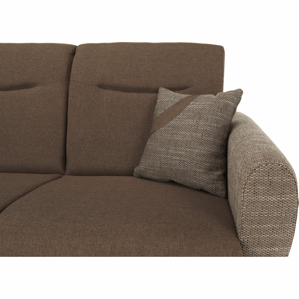 Canapea trei locuri, extensibilă, maro, MILO 3 locuri