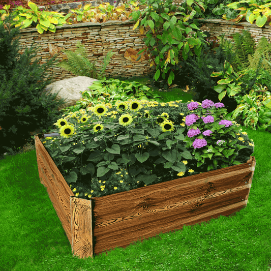 Strat înălţat de grădină, maro, oţel, NONKY TIP 4