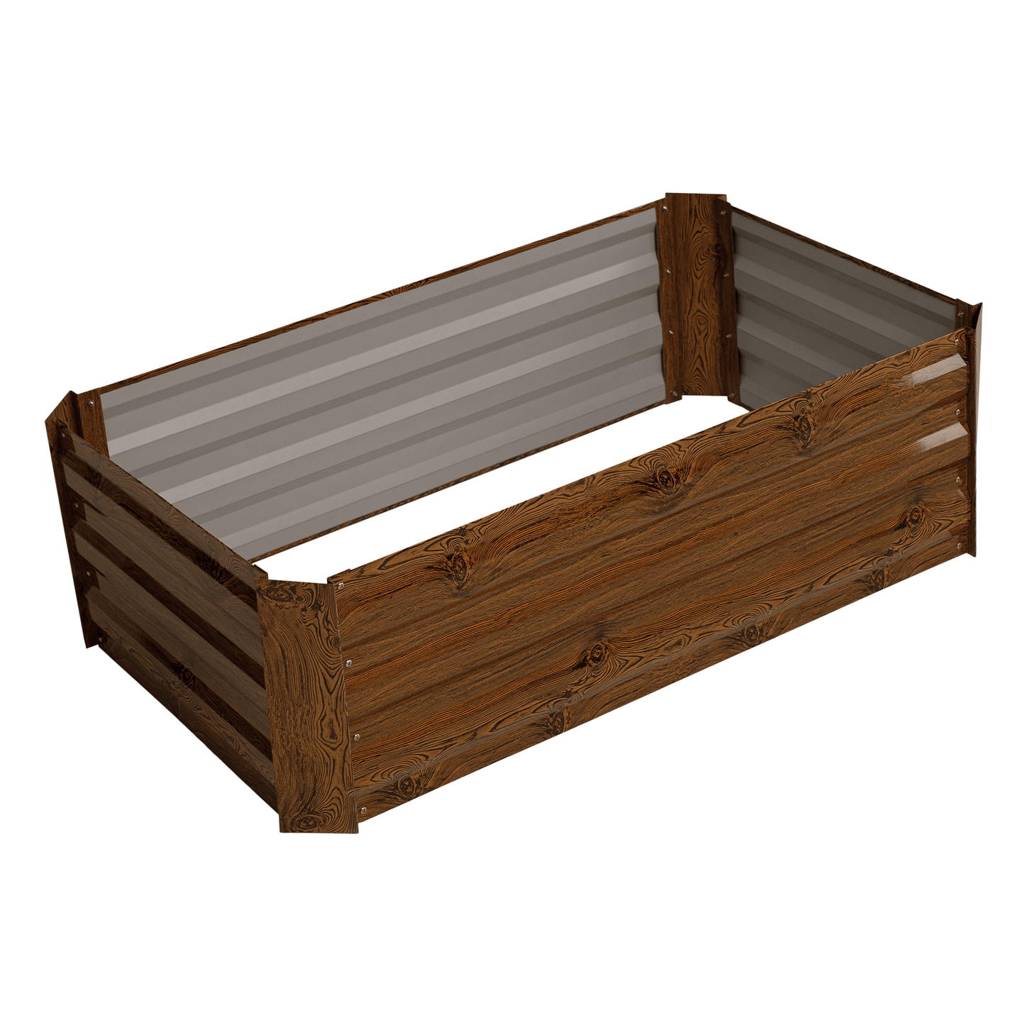 Strat înălţat de grădină, maro, oţel, NONKY TIP 4