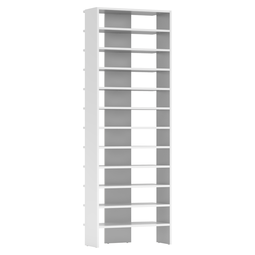 Raft înalt/pantofar, albă, OSKI